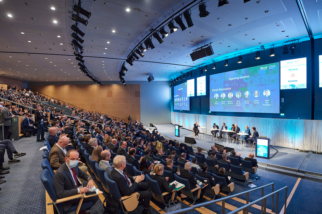 Conference hall full of people